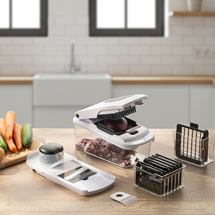 Emsan Smart Hazneli Doğrayıcı Beyaz 10 Parça