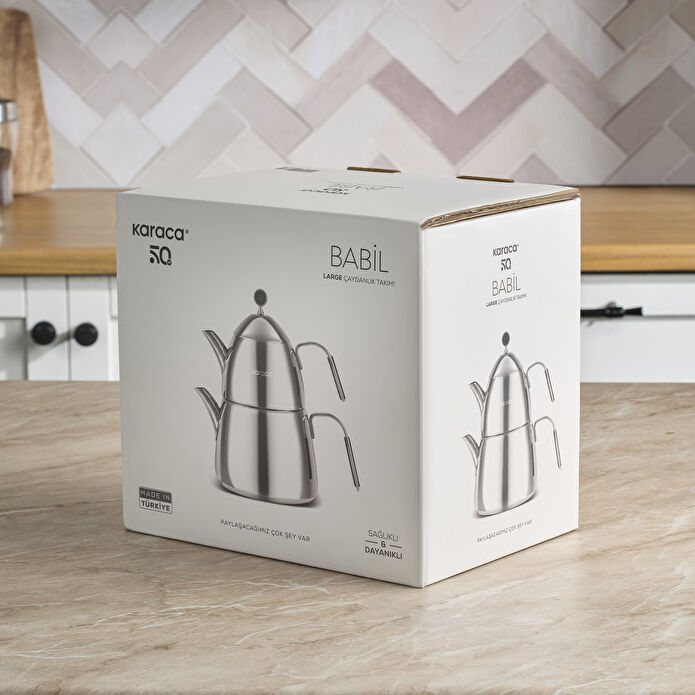 Karaca Babil Çaydanlık Takımı Siyah Large