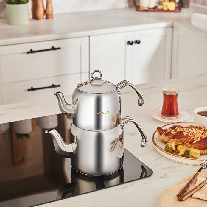 Karaca Esme İndüksiyon Tabanlı Midi Çaydanlık Takımı