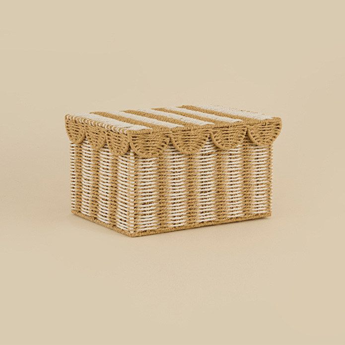 Karaca Home Nelia Kapaklı Organizer Sepet 39x27,5x22 cm