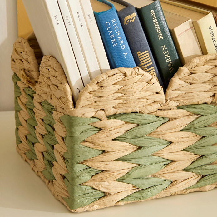 Karaca Home Knit Dekoratif Sepet Organizer 35x23x17,5 cm