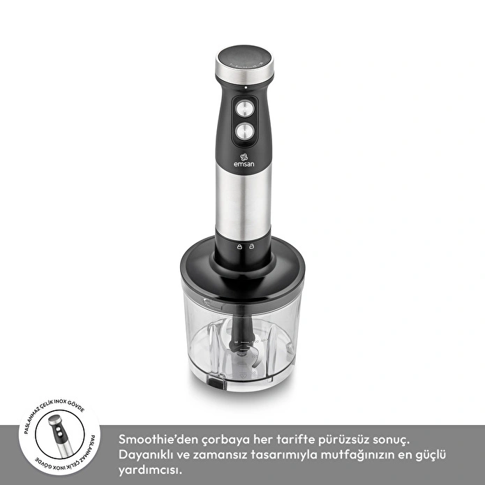 Emsan Gusto 3in1 Blender Seti Inox 1200W