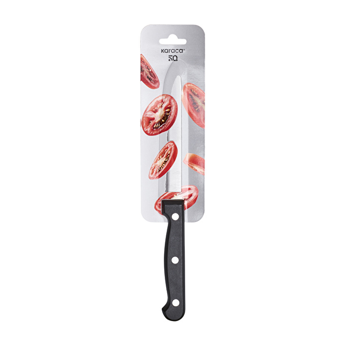Karaca Gusso Tırtıklı Domates Bıçağı Siyah