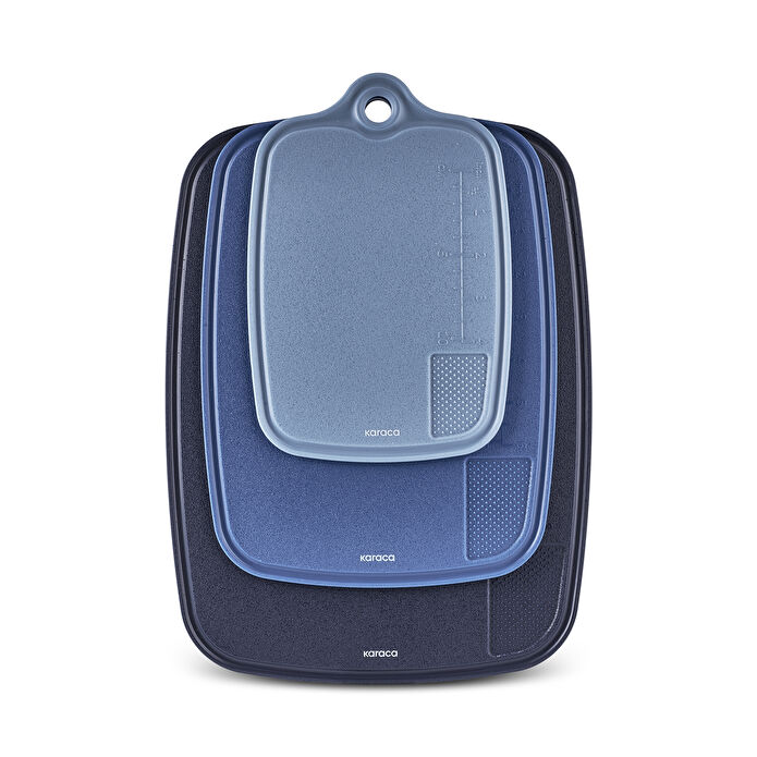 Karaca Triocut 3'lü Kesme Tahtası Mavi