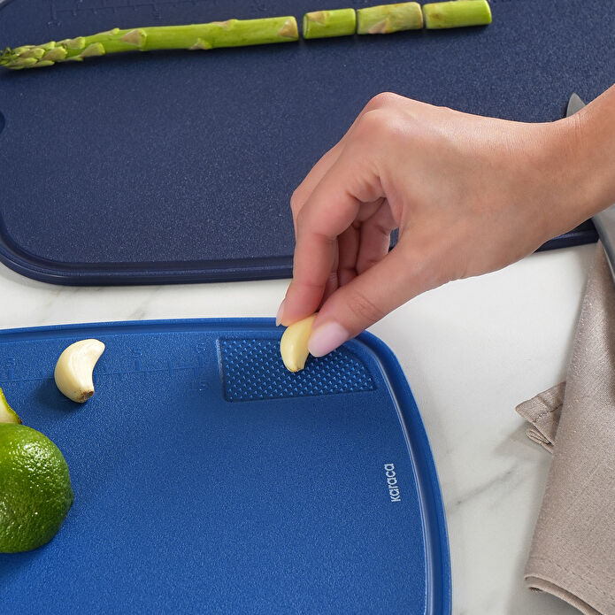 Karaca Triocut 3'lü Kesme Tahtası Mavi