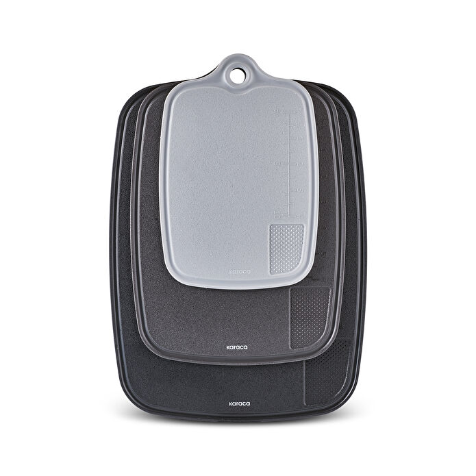 Karaca Triocut 3'lü Kesme Tahtası Gri