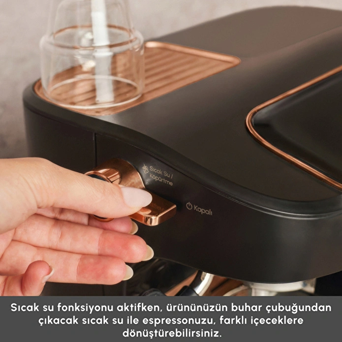 Karaca Hatır Perfetto Espresso ve Türk Kahvesi Makinesi Copper