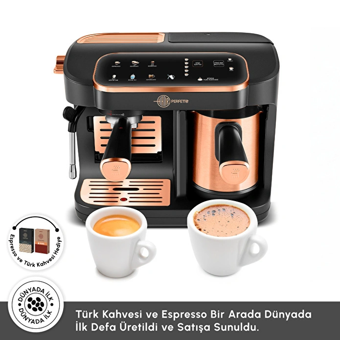 Karaca Hatır Perfetto Espresso ve Türk Kahvesi Makinesi Copper