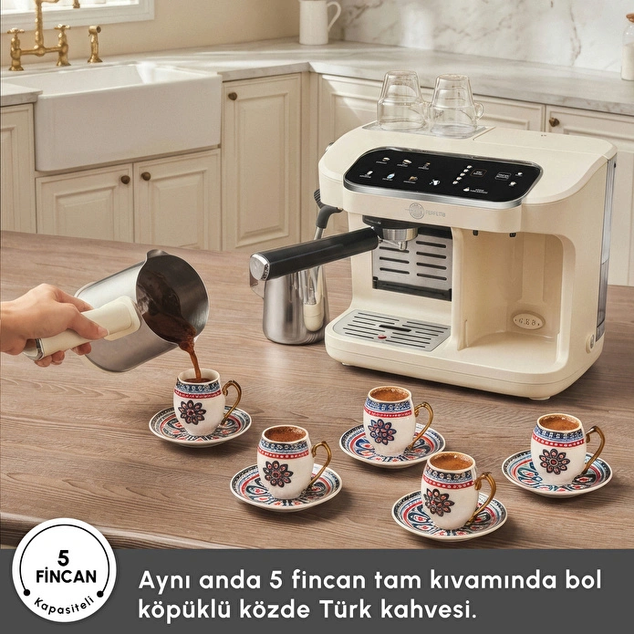Karaca Hatır Perfetto Espresso ve Türk Kahvesi Makinesi Starlight