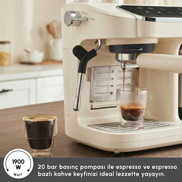Karaca Hatır Perfetto Espresso ve Türk Kahvesi Makinesi Starlight