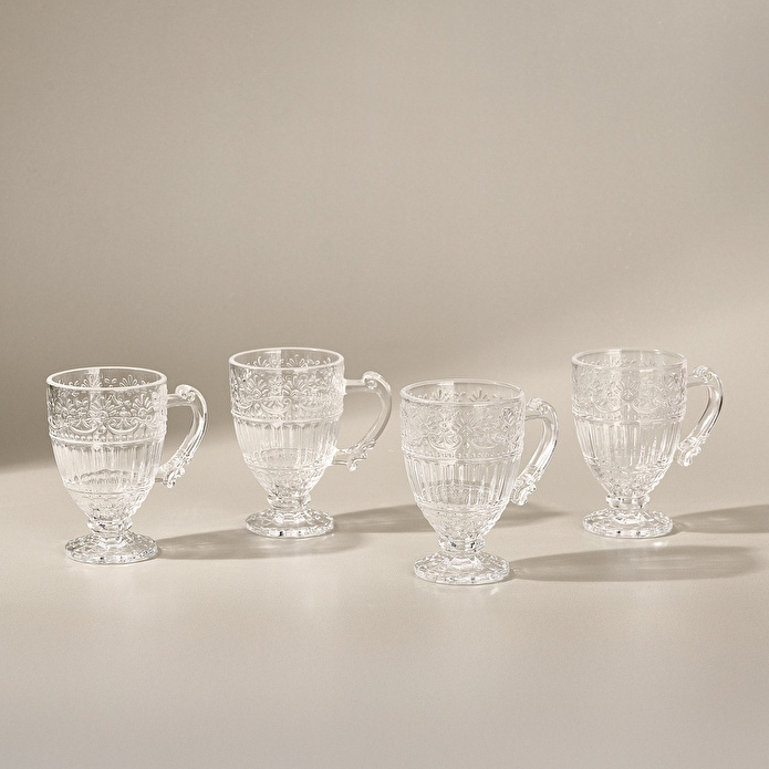 Karaca Leyla 4 Kişilik Çay Fincan Seti 190 ml