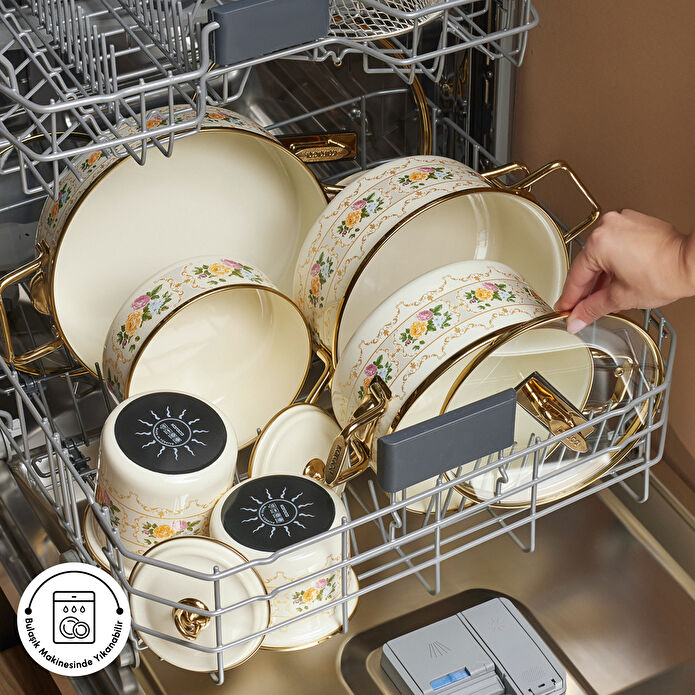 Karaca Viyan 14 Parça Tencere Seti, Baharat Takımı ve Saklama Kabı