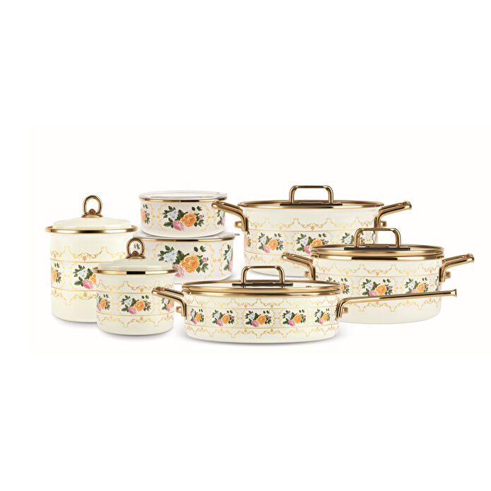 Karaca Viyan 14 Parça Tencere Seti, Baharat Takımı ve Saklama Kabı