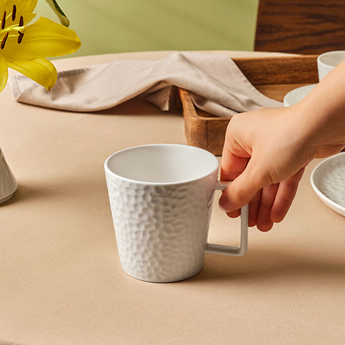 Karaca x Refika Bembeyaz Yuvarlak Kupa 450 ml