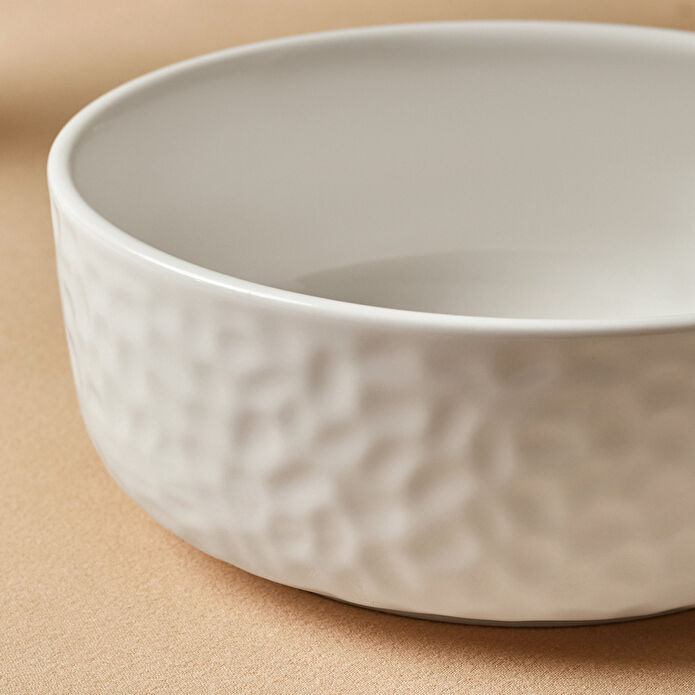 Karaca x Refika Bembeyaz Yuvarlak Kase 13 cm