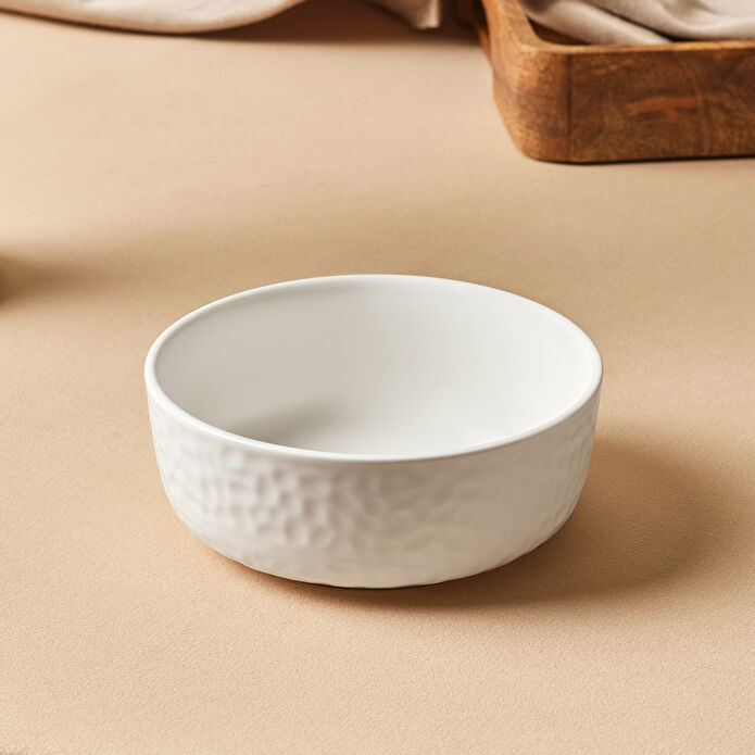 Karaca x Refika Bembeyaz Yuvarlak Kase 13 cm