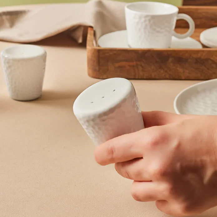 Karaca x Refika Bembeyaz Yuvarlak Tuzluk 6 cm