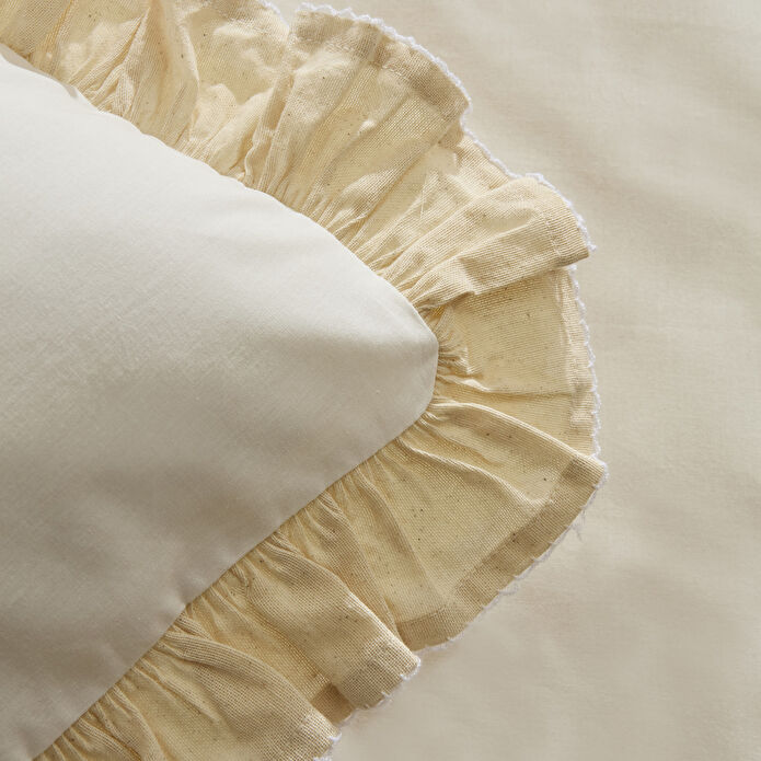 Kaşmir Home Lisa %100 Pamuk Çift Kişilik Nevresim Takımı Offwhite