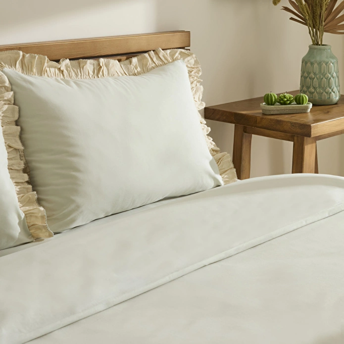 Kaşmir Home Lisa %100 Pamuk Çift Kişilik Nevresim Takımı Adaçayı