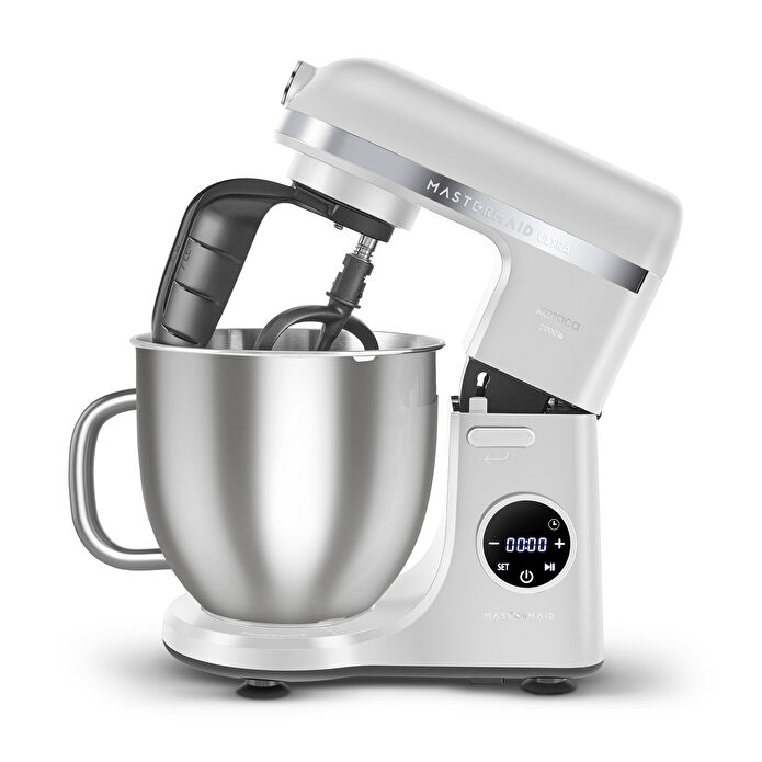 Karaca Mastermaid Chef Ultra D2000W Dijital Ekranlı Hamur Yoğurma Makinesi Matte White 7L