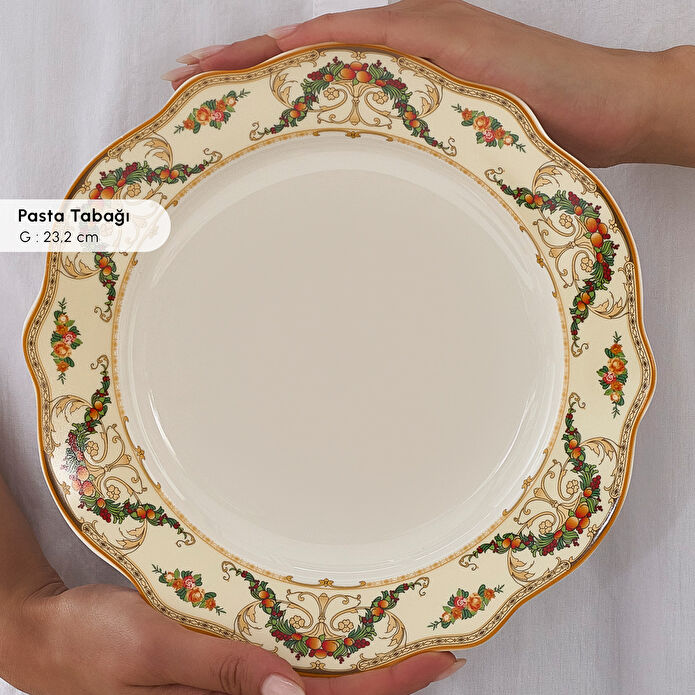 Karaca Forever Bone Orlando 26 Parça 6 Kişilik Kahvaltı Takımı