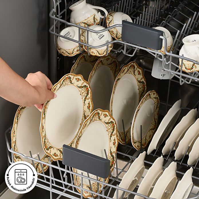 Karaca Forever Bone Orlando 26 Parça 6 Kişilik Kahvaltı Takımı