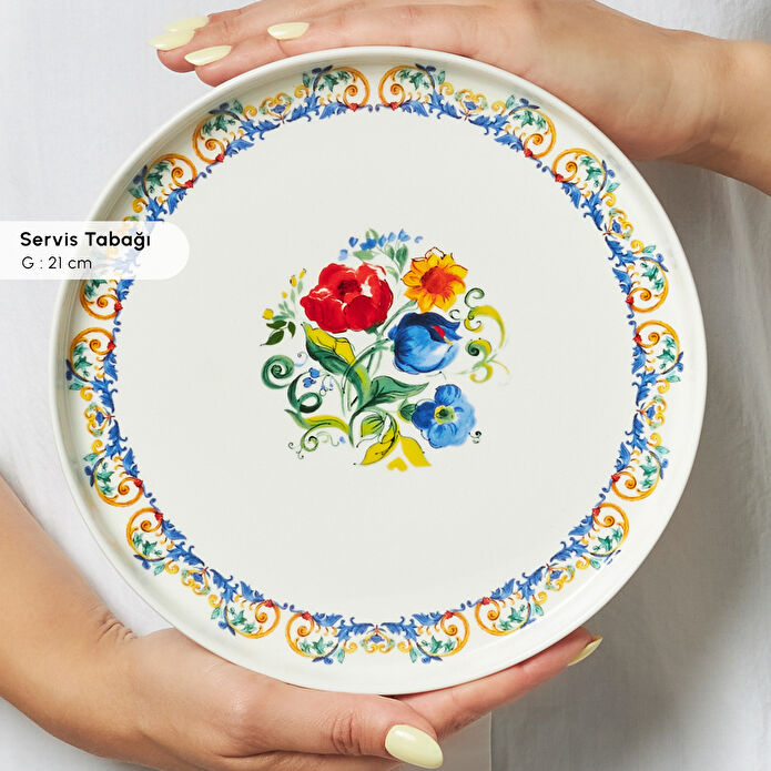 Karaca Stream Bone Vita 34 Parça 6 Kişilik Kahvaltı Takımı