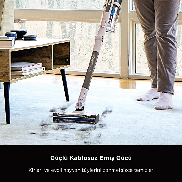 Shark PowerPro Turbo Başlıklı Şarjlı Dikey Süpürge