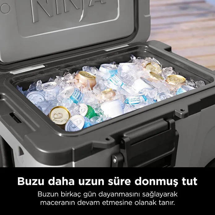 Ninja FrostVault Tekerlekli Cooler 42 Litre Gri