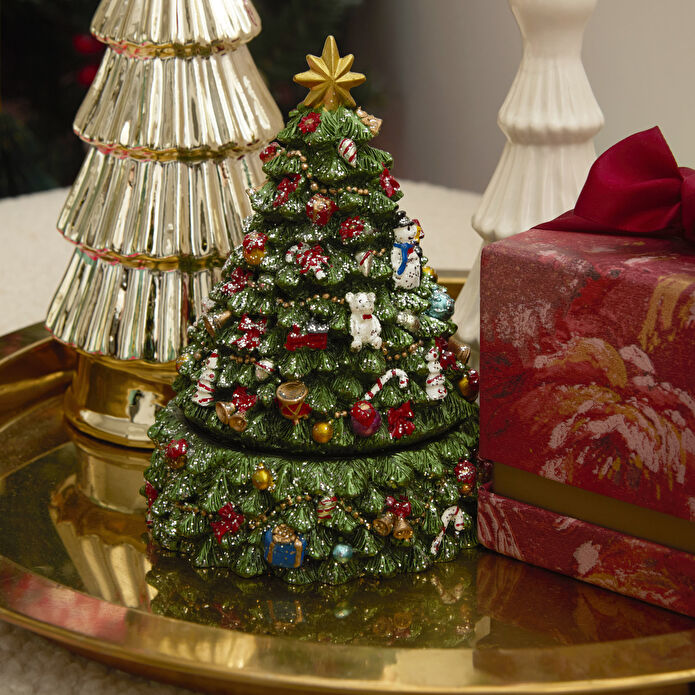 Karaca Home New Year Yılbaşı Teddy Tree Müzikli ve Hareketli Obje