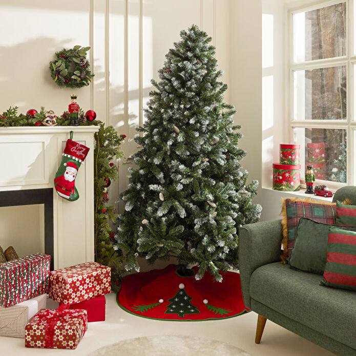 Karaca Home New Year Yılbaşı Karlı Kozalaklı Yılbaşı Çam Ağacı 210 cm 1367 Dal