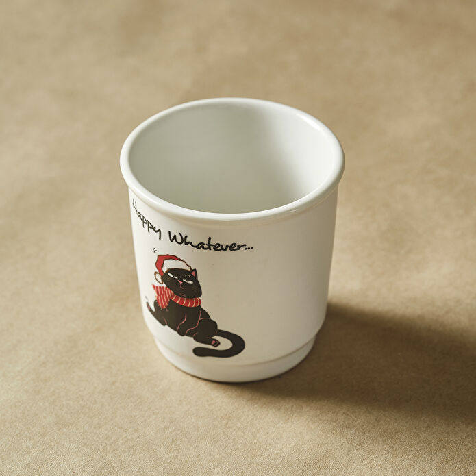 Karaca New Year Yılbaşı Whatever Cat Espresso Fincanı 90 ml