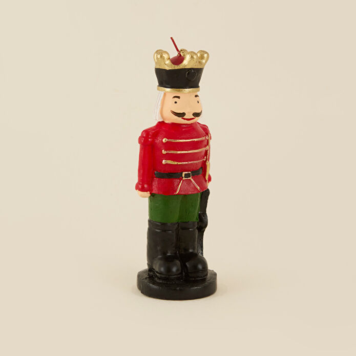 Karaca Home New Year Yılbaşı Nutcracker Şekilli Mum 6,5x21 cm