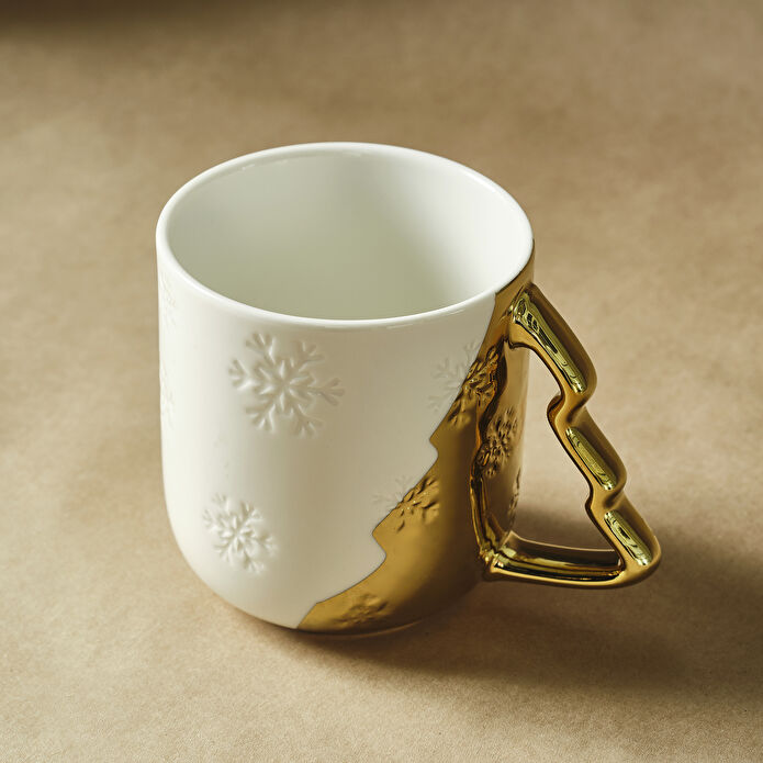 Karaca New Year Yılbaşı Golden Tree Kupa 400 ml