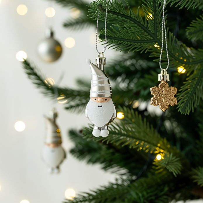 Karaca Home New Year Yılbaşı Bronze 65 Parça Ağaç Süsü Seti