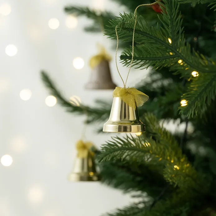 Karaca Home New Year Yılbaşı Bell 4 Parça Ağaç Süsü Seti
