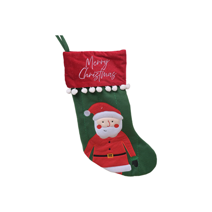 Kararca Home New Year Yılbaşı Santa Hediye Çorabı 16x8,5 cm