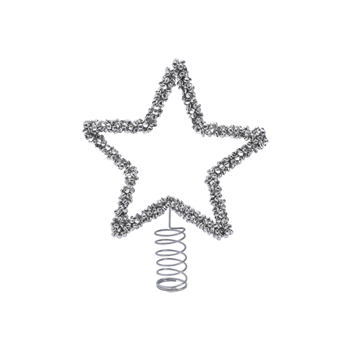 Karaca Home New Year Yılbaşı Shimmering Star Ağaç Başlığı Silver