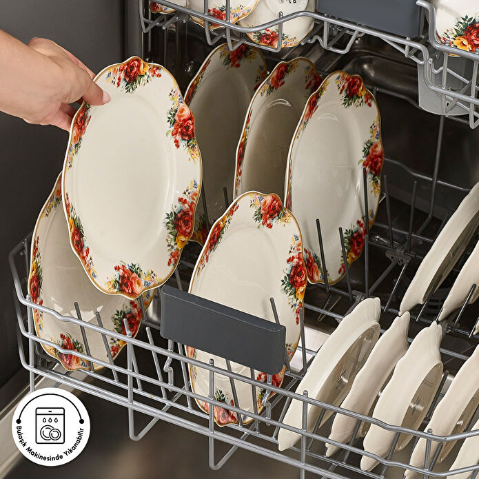 Karaca Forever Bone Amarose 26 Parça 6 Kişilik Kahvaltı Takımı