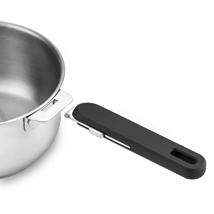 Emsan Steel Click 7 Parça Tencere Seti Açık Gri