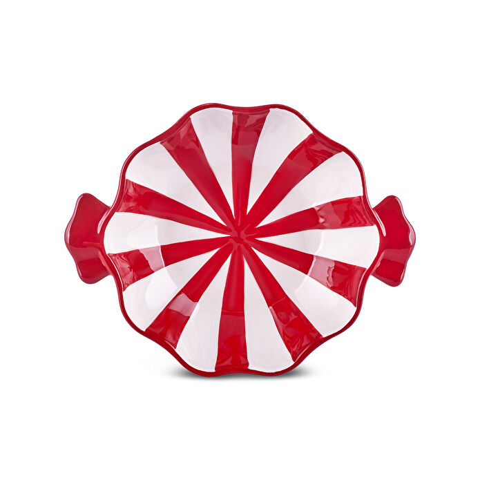 Karaca New Year Yılbaşı Candy Twist Pasta Tabağı 19 cm