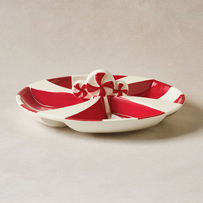 Karaca New Year Yılbaşı Candy Twist Bölmeli Sunumluk 26,7 cm