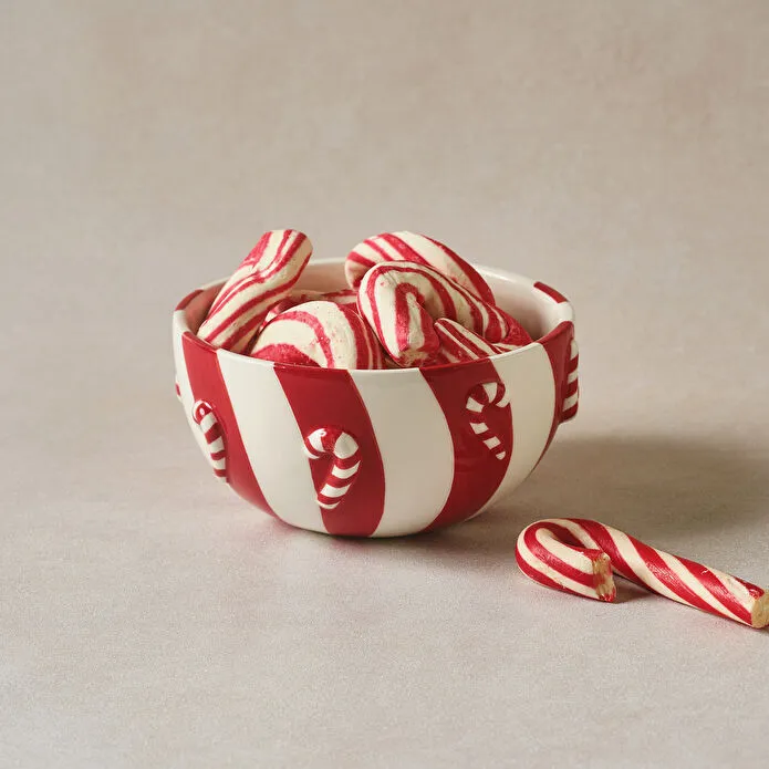 Karaca New Year Yılbaşı Candy Twist Kase 13 cm