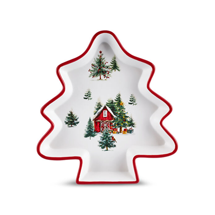 Karaca New Year Yılbaşı Cottage Çerezlik 29 cm