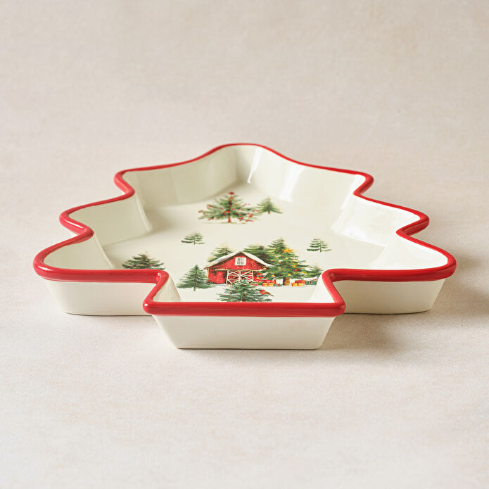 Karaca New Year Yılbaşı Cottage Çerezlik 29 cm