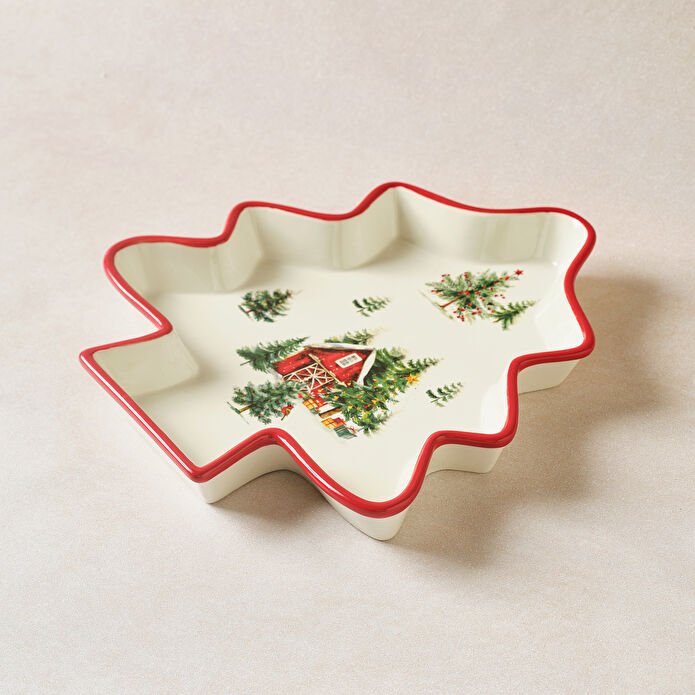 Karaca New Year Yılbaşı Cottage Çerezlik 29 cm