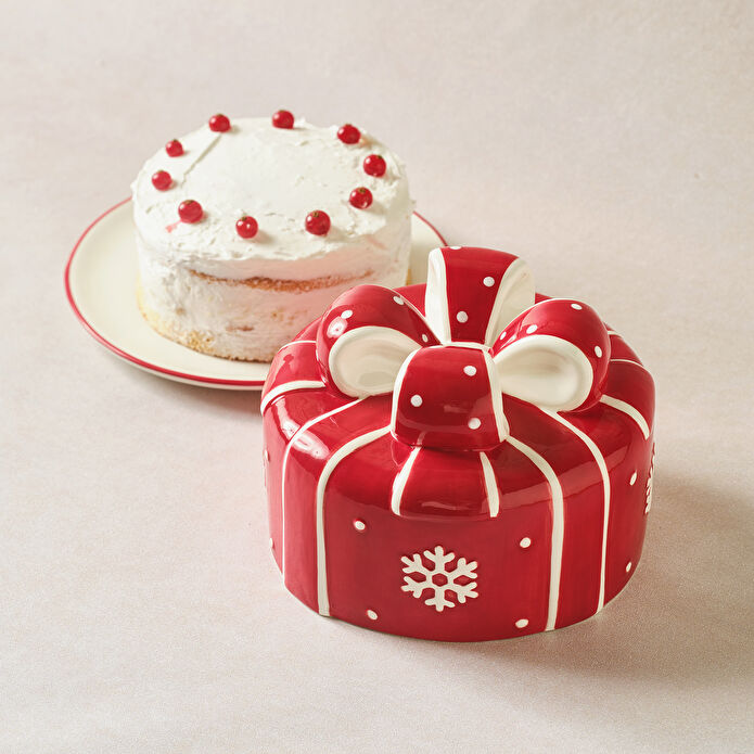 Karaca New Year Yılbaşı Candy Twist Kek Fanusu