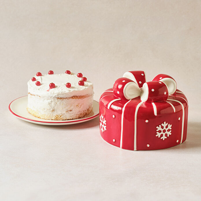 Karaca New Year Yılbaşı Candy Twist Kek Fanusu