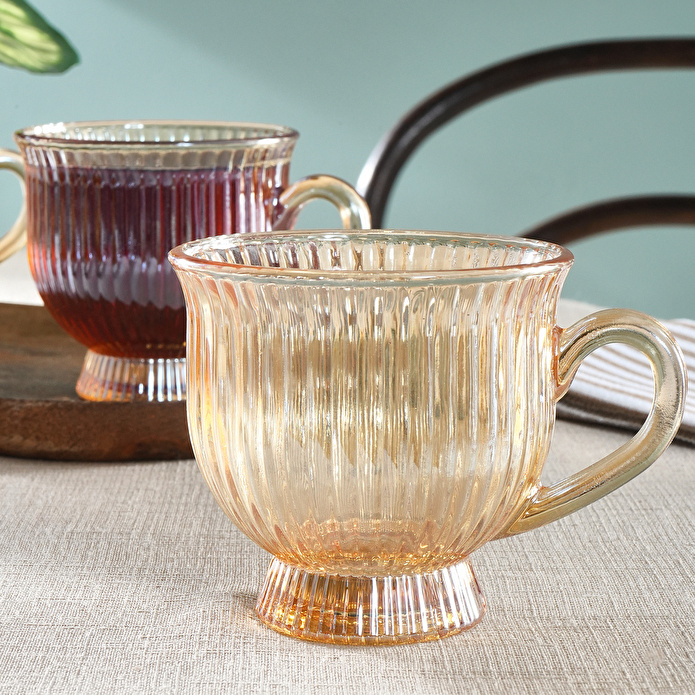 Karaca Maya 4 Kişilik Cam Çay Fincan Seti 200 ml