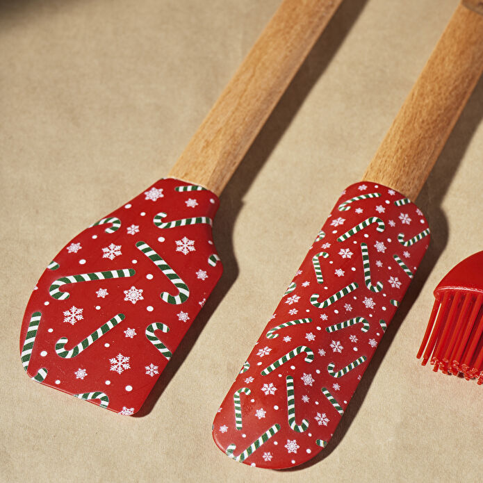 Karaca New Year Yılbaşı 4 Parça Pasta Hazırlık Seti